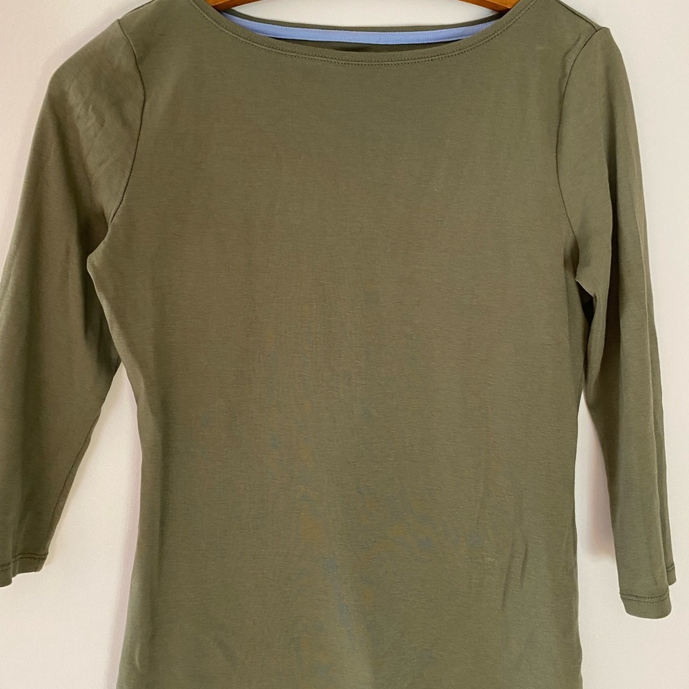 Talbots boat neck tee NWOT